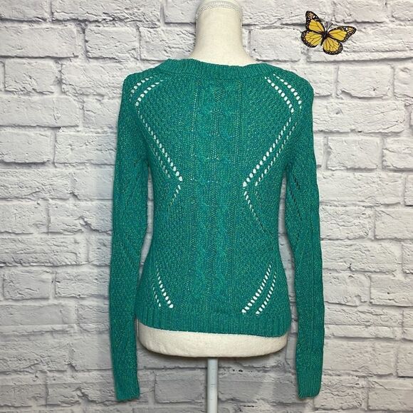 AMERICAN Eagle Boat Neck Knit Sweater 100% Cotton Size Small - Picture 6 of 10